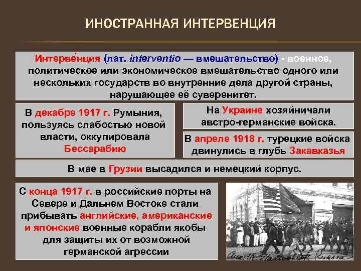 иностранная интервенция